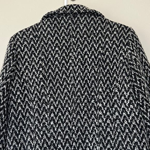 Vintage Kenneth Cole wool blend tweed peplum houndstooth 90s Y2K jacket coat S - Picture 11 of 16